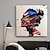 levne Motivy postav-ruční olejomalba plátno nástěnná umělecká dekorace abstraktní postava tlustý olejový nůž malba pro domácí výzdobu válcovaný bezrámový nenatažený obraz