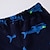 abordables Pijamas-Niños Chico Conjuntos de pijamas Manga Larga Azul Marino Tiburón Letra Otoño Invierno Básico Hogar 7-13 años