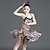 abordables Tenues de danse enfants-Danse latine Tenues de Danse pour Enfants Robe Imprimé léopard Fille Utilisation Entraînement Sans Manches Polyester