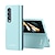 abordables Coques Samsung-téléphone Coque Pour Samsung Galaxy Z Fold 4 Coque Intégrale Béquille Couleur Pleine PC