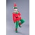 tanie Stroje na Boże Narodzenie-Święty Mikołaj Elf Stroje Fantazyjna sukienka świąteczna Męskie Damskie Dla chłopców Dla dziewczynek Święta Święta Wigilia Dla dzieci Dla dorosłych Impreza Święta Jedwab Top Sukienka Spodnie Kapelusz