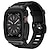 billige Apple Watch-bånd-Militær beskyttelse Kompatibel med Apple Watch urrem Justerbar Åndbart Silikone Udskiftning af urrem til Series 6 / SE / 5/4 44mm Apple Watch Series 8 Apple Watch Serie 1