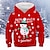 preiswerte Kapuzenpullover &amp; Sweatshirts-kinderkleidung Jungen Kapuzenshirt Weihnachtsmann Jeder Langarm Herbst Winter Aktiv Modisch Baumwolle Casual