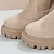 Χαμηλού Κόστους Χερευτές και χειμερινές μπότες-Γυναικεία Μπότες Παπούτσια σουέτ Μεγάλα Μεγέθη Καθημερινά Συμπαγές Χρώμα Fleece Lined Μποτάκια μποτάκια Χειμώνας Επένδυση Φλις Αποκλείστε τη φτέρνα Στρογγυλή Μύτη Καθημερινό Σουέτ Φερμουάρ Μαύρο Μπεζ