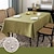 billiga Dukar-rektangel duk linne bondgårdsduk vattentät anti-krymp mjuk och skrynklig dekorativ bordsduk för kök