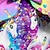 cheap Girl&#039;s 3D Dresses-Kids Girls&#039; Dress Party Dress Animal Rainbow Unicorn Sleeveless Formal Ruffle Crewneck Elegant Beautiful Polyester Knee-length Swing Dress A Line Dress Fall Winter 3-10 Years Purple