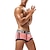 abordables Boxers homme-Homme 1 paquet Sous-Vêtements Culotte basique Sous-vêtements boxeurs Slips Coton Antibactérien Étanches Lettre Taille basse Noir Blanche