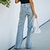 cheap Super Sale-Women&#039;s Pants Trousers Jeans Split Straight Leg Classic Modern Plain Jeans Spring &amp;  Fall Regular Black Dark Blue Light Blue