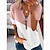 billige Bluser og skjorter til kvinner-dameklær sommereksplosjon modeller kontrasttrykk v-hals glidelås kortermet skjorte t-skjorte kvinner