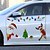 billige Bilklistremerker-juledekorasjon magnetiske bilklistremerker dekaler kjøleskapsmagneter pære santa snømann dverg reflekterende klistremerke for bil hjem