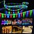 abordables Contrôle à distance-5m 10m usb charge télécommande solaire led lampe avec lampe extérieure led lampe avec jardin chaîne lampe led solaire rue jardin décoration guirlande festival fête atmosphère lampe 1 ensemble