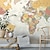tanie tapeta z mapą świata-Mapa świata tapeta mural vintage atlas naklejka na ścianę skórka i kij wymienny materiał pcv/winyl samoprzylepny/klej wymagane dekoracje ścienne do salonu kuchnia łazienka