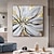billiga Blom- och växtmålningar-handgjord oljemålning canvas väggkonst dekoration modern abstrakt gyllene kronblad för heminredning rullad ramlös osträckt målning