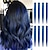 billige Syntetiske extensions-clip on hair extension 22 tommer farvet hår straight hair extension klip i hårstykker højtemperatur faber hårstykker