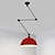 billiga Hängande-led taklampa, macaron stolpe rocker arm ljuskrona 30 cm 3000k e27 1-ljus modern lång arm spotlight upphängd ljus bar loft restaurang (glödlampa ingår)