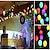 tanie Taśmy świetlne LED-mini kula z lampkami świątecznymi wróżka świąteczna lampki choinkowe podłącz 10m 33ft 100 diod LED 8 trybów z pilotem lampki świąteczne dekoracje świąteczne do wnętrz na zewnątrz wesele choinka ogród