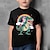 billige drenges 3d t-shirts-Børn Drenge T-shirt Kortærmet Dinosaurus 3D-udskrivning Grafisk Dyr Sort Børn Toppe Sommer Aktiv Sej Sød Stil Skole Dagligdagstøj 3-12 år