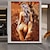 ieftine Nude Art-Confecționat Manual Hang-pictate pictură în ulei Pictat manual Vertical Oameni Contemporan Modern Fără a cadru interior