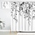 baratos Cortinas De Chuveiro Top Venda-cortina de chuveiro com ganchos, folhas de aquarela verdes brilhantes de plantas florais na planta superior com decoração de banheiro floral polegadas com ganchos