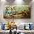 abordables Peintures animaux-Peintures à l'huile animale cheval mur art toile décoration image moderne pour la décoration intérieure roulé sans cadre non étiré peinture