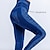 זול מכנסיים לנשים-בגדי ריקוד נשים 2# שחור כחול מותניים גבוהים אתלטי בגדי ספורט ומנוחה גמישות גבוהה נוח פרחוני  בוטני XS S M L XL