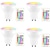 abordables Bombillas LED tipo globo-bombillas de luz led gu10 5w cambio de color con iluminación de ambiente de estado de ánimo de memoria blanca rgb remota