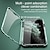 cheap iPhone Cases-Phone Case For Apple Magnetic Adsorption iPhone 14 Pro Max Plus 13 12 11 Mini X XR XS 8 7 Full Body Protective Anti-Scratch with Front Screen Glass Film Solid Colored Tempered Glass Metal