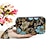お買い得  ウォレット-女性用 財布 携帯電話バッグ ハンドバッグ キャンバス 日常 フラワープリント パイナップル 動物園 青い花