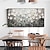 cheap Floral/Botanical Paintings-Handmade Oil Painting Canvas Wall Art Decoration Palette Knife Painting Classic White Plum Blossom for Home Decor Rolled Frameless Unstretched Painting