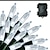 abordables Guirlandes Lumineuses LED-lumières de noël guirlandes lumineuses à piles 18ft 50 led 8 modes led mini lumières avec minuterie pour guirlande de sapin de noël fête maison intérieur extérieur décor étanche blanc chaud / blanc