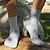 economico Calze sportive-Per uomo Per donna Calze da escursionismo Calze da sci Calzini Sportivi Antivento Caldo Traspirante Asciugatura Rapida Inverno Esterno Tinta unica Lana merino Nero Grigio chiaro Grigio per Caccia Sci