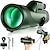 cheap Cellphone Camera Attachments-50x60 Monocular Telescope Phone Camera Waterproof Monocular Focus with Single Hand Clear Low Light Night Vision for Star Watching Ball Games Sightseeing Travel Camping Hiking Smartphone Adapter