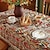billiga Dukar-bondgårdsduk boho bomullslinne bordsduk bohemisk bordsdekor rynkbeständig för restaurang, picknick, inomhus och utomhus