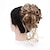 voordelige Chignons-warrige opgestoken rommelige knot haarstuk haar knot extensions met elastische rubberen band paardenstaart haarstukje scrunchies voor vrouwen (bruin mix lichtblond)