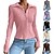 cheap Super Sale-Women&#039;s Blouse Split Button-Down Classic Sweet Solid / Plain Color Shirt Collar Spring &amp;  Fall Regular Black Pink Purple Brown Apricot