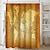 cheap Shower Curtains-Map Printing Shower Curtain with Hook Modern Polyester Processing Waterproof Bathroom Home Decoration