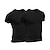cheap Men&#039;s Casual T-shirts-2 Pieces  Men&#039;s Set Crew Neck T shirt Tee Solid Color White&amp;Blue White Green Black+Army Green Navy Blue+Black Dark Grey+Army Green Print Casual Holiday Short Sleeve Clothing Apparel Sports Fashion