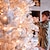 billige LED-kædelys-julelys batteridrevne lyskæder 18ft 50 led 8 modes led mini lys med timer til juletræ krans fest hjem indendørs udendørs indretning vandtæt varm hvid/hvid