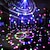 abordables lumières de projecteur de galaxie d'étoile-Mini boule disco DJ pour fête lumière intérieure LED effet 7 couleurs équipement de projecteur pour éclairage de scène avec télécommande activée par le son pour danser cadeau KTV bar anniversaire