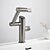 abordables Robinets de lavabo-Robinet de lavabo de salle de bain, robinet de lavabo multifonction à affichage numérique, robinet de bain rotatif à un trou en laiton (blanc/gris pistolet/noir)