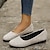 זול נעלים שטוחות לנשים-בגדי ריקוד נשים שטוחות מידות גדולות שטוח בוהן עגולה סוויד לואפר שחור חום בז&#039;