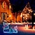 billiga Pathway Lights &amp; Lanterns-jul utomhusbelysning dekorationer snögubbe ljus snögubbe järn självlysande ram rolig animation snöbollskamp ljusslinga för jul utomhus