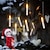 tanie Lampki nocne i dekoracyjne-6/12 sztuk świece led światła 6.5in 16.5cm białe bezpłomieniowe świece led stożkowe zasilane bateryjnie wiszące świece stożkowe migające baterie candlesicks dla party kościół halloween boże