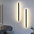 cheap Indoor Wall Lights-LED Wall Lights Long Strip Modern Indoor Metal Wall Lamps Mirror lighting Wall Sconces Warm Cold White 3000/6000K 1500lm Acrylic Bedroom Wall Sconces