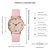 cheap Quartz Watches-Women Watch Luxury Casual Quartz Alloy Watch Ladies Fashion Stylish Stainless Steel Dial Casual Bracele Leather Wristwatch
