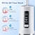 cheap Personal Protection-Oral Irrigator Electric Teeth Cleaner Dental Water Flosser 360 Rotating Nozzle Jet Water Tank Deep Cleaning Gum Massage 230ML