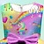 cheap Girl&#039;s 3D Dresses-Kids Girls&#039; Dress Party Dress Animal Rainbow Unicorn Sleeveless Formal Ruffle Crewneck Elegant Beautiful Polyester Knee-length Swing Dress A Line Dress Fall Winter 3-10 Years Purple
