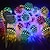 abordables Tiras de Luces LED-luces de cadena marroquíes solares globo luces de hadas al aire libre a prueba de agua 8 modos de iluminación 5m 7m 10m luces de cadena 20/30/50 leds el blanco cálido rgb blanco luces de cadena creativas luces de vacaciones fiesta boda