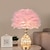 cheap Table&amp;Floor Lamp-Pink Feather Bedside Lamp Luxury Fairy Lights Feather Bedside Lamp Shade Feather Table Lamp Desk Lampshade for Living Room Bedroom Dining Room