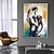cheap Nude Art-Handmade Oil Painting Canvas Wall Art Decoration Abstract Nude Figures Couple for Home Decor Rolled Frameless Unstretched Painting